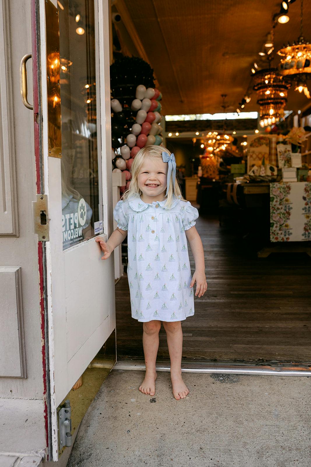 Libby Dress - Summer Sailboat