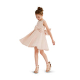 Pink Melinda Pearl Double Bow Dress