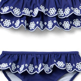 Recycled Eyelet Ruffle 2-Piece Swimsuit