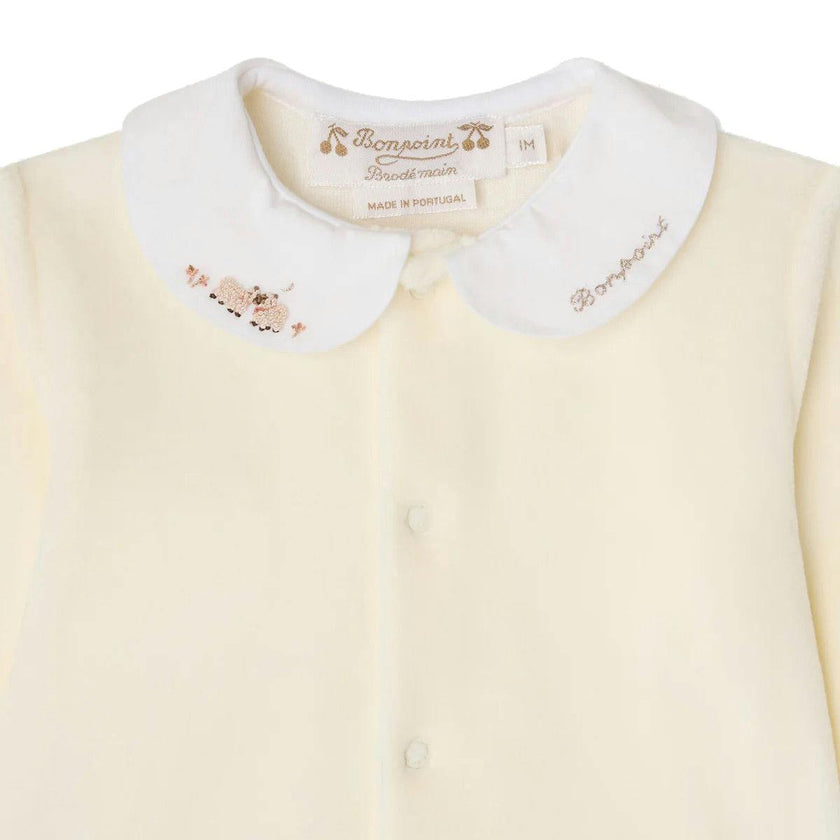 BONPOINT Tintina Sheep Friends Pajamas - Blanc Lait