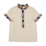 Embroidered Windowpane Shirt