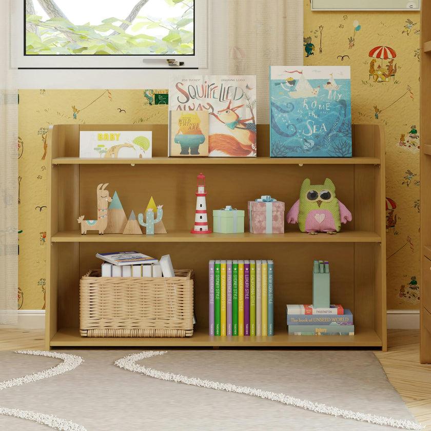Melo Montessori-Inspired Bookcase in Honey