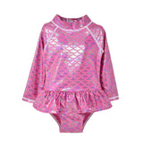 UPF 50+ Alissa Infant Ruffle Rash Guard Swimsuit