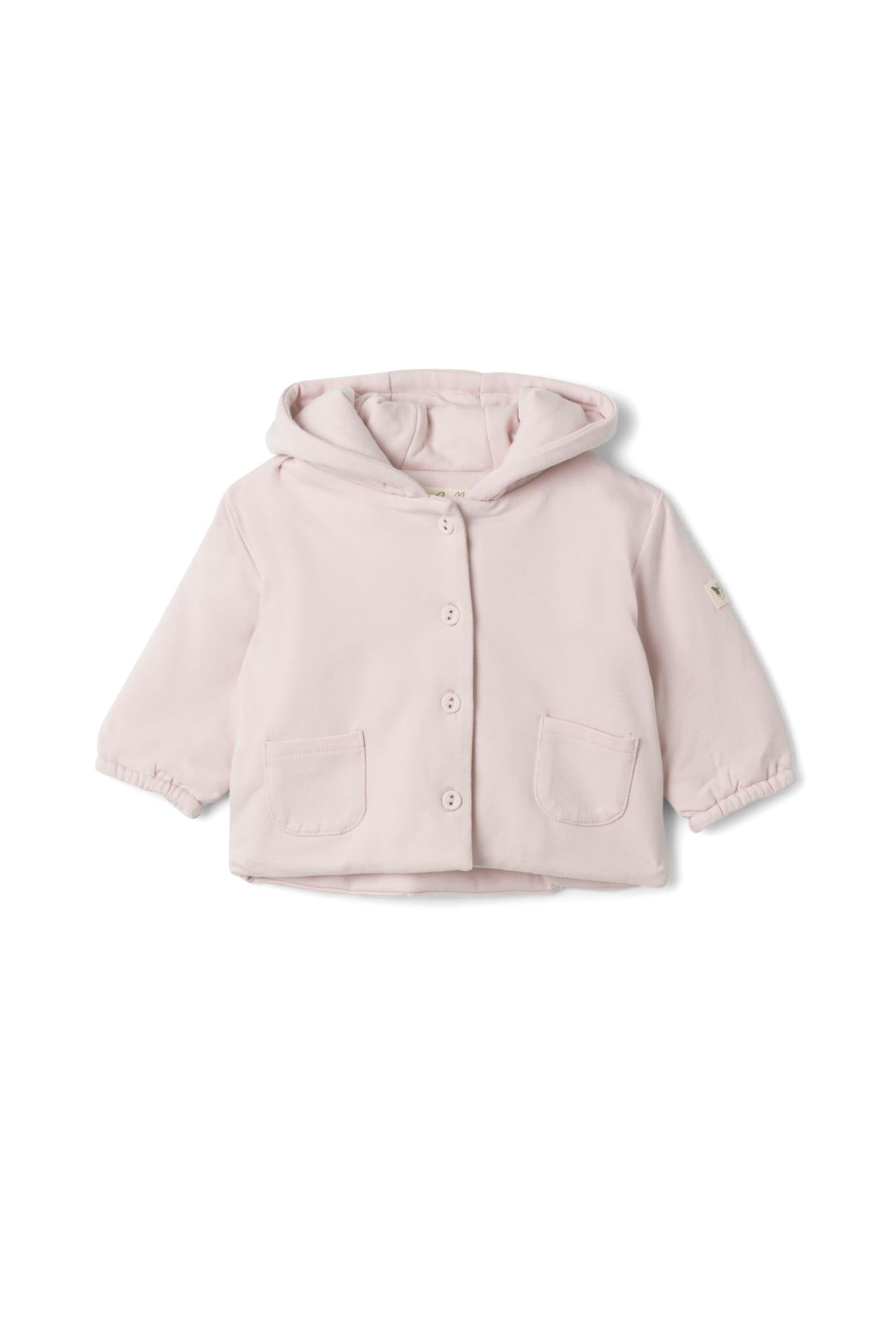 Pocket Puff Button Front Pockets Jacket