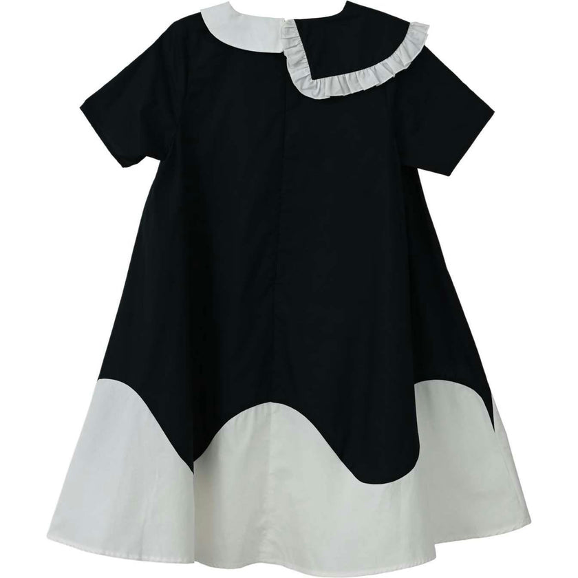 Lola dress (black/off-white)