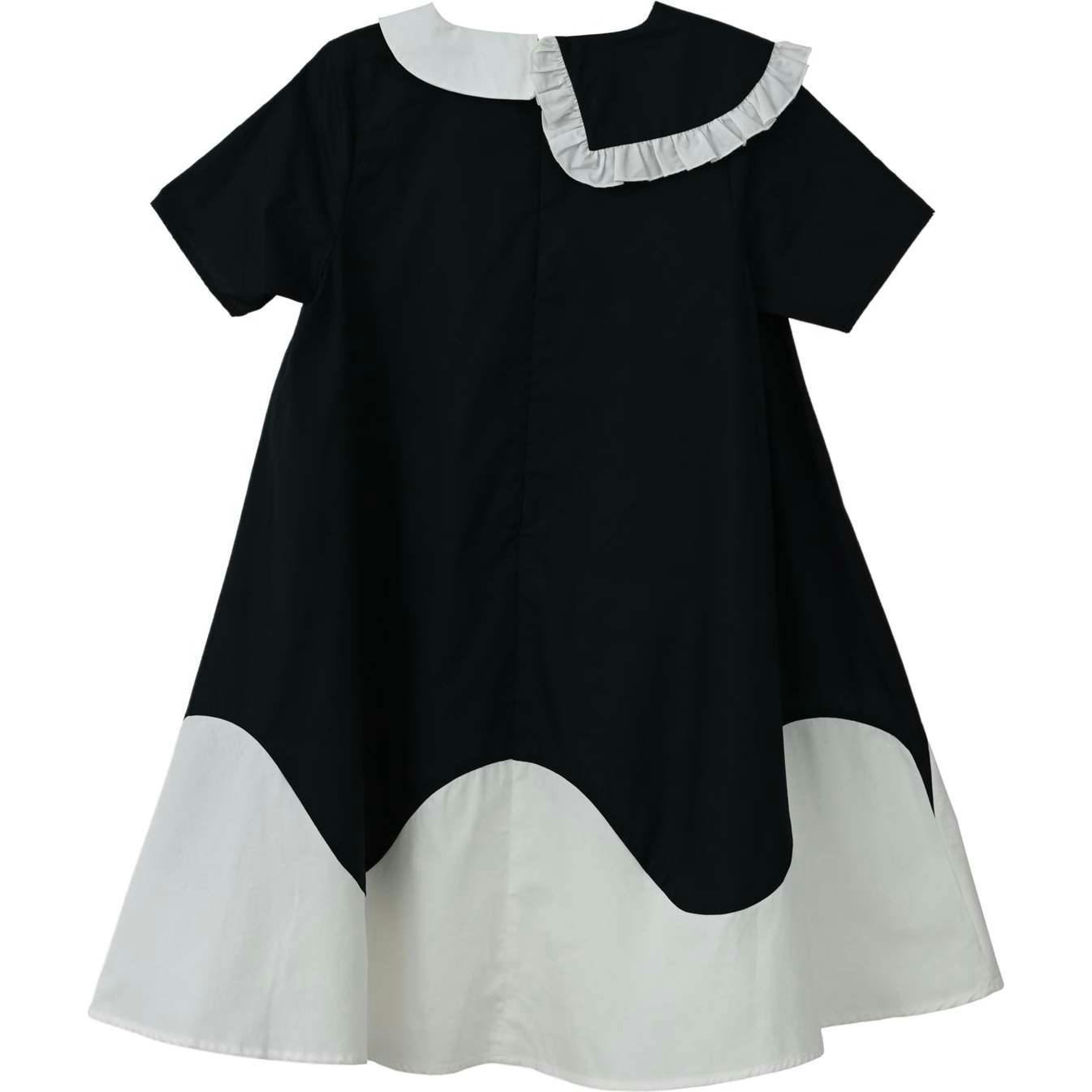 Lola dress (black/off-white)