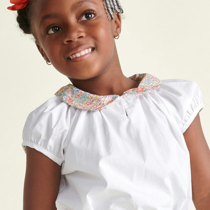 Made With Liberty Fabric Girls Blouse Sally