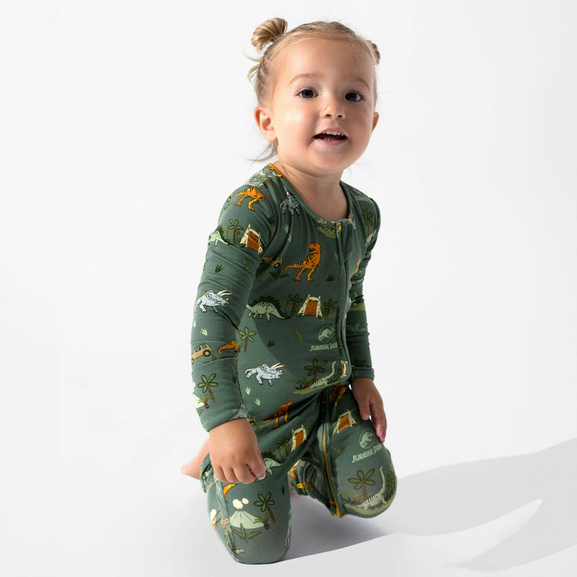 Jurassic Park: Safari Bamboo Convertible Footie
