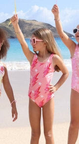 Shiny Sugar Flash Sleeveless One-Piece Swimsuit