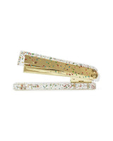 Packed Party Confetti Party Acrylic Stapler - Clear Confetti-Injected Acrylic Stapler with Gold Hardware for Home School and Office Desks, 5.75x2.75 Inch