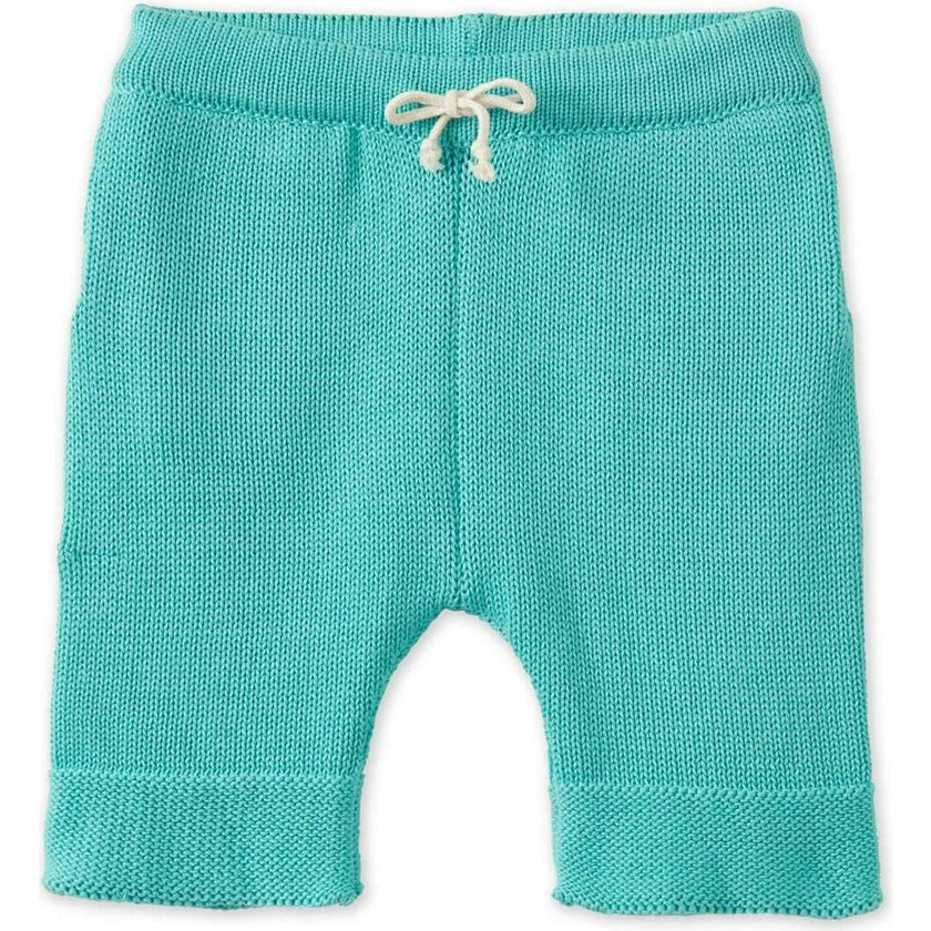 Organic Cotton Nordic Knit Shorts, Copper Green