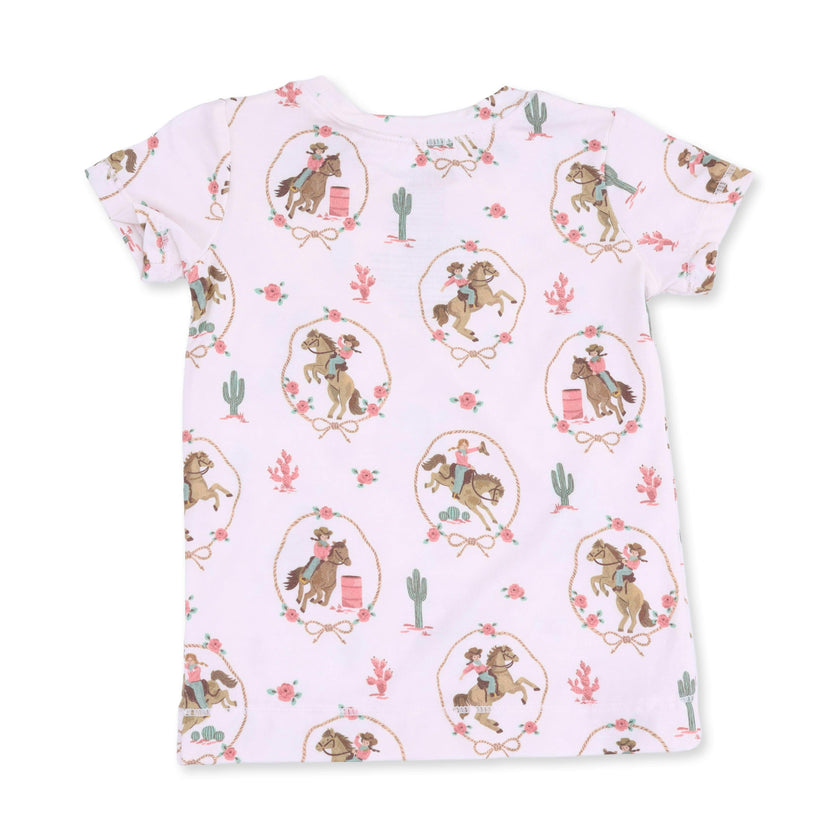 Cowgirl Cameos - Short Sleeve Loungewear Set