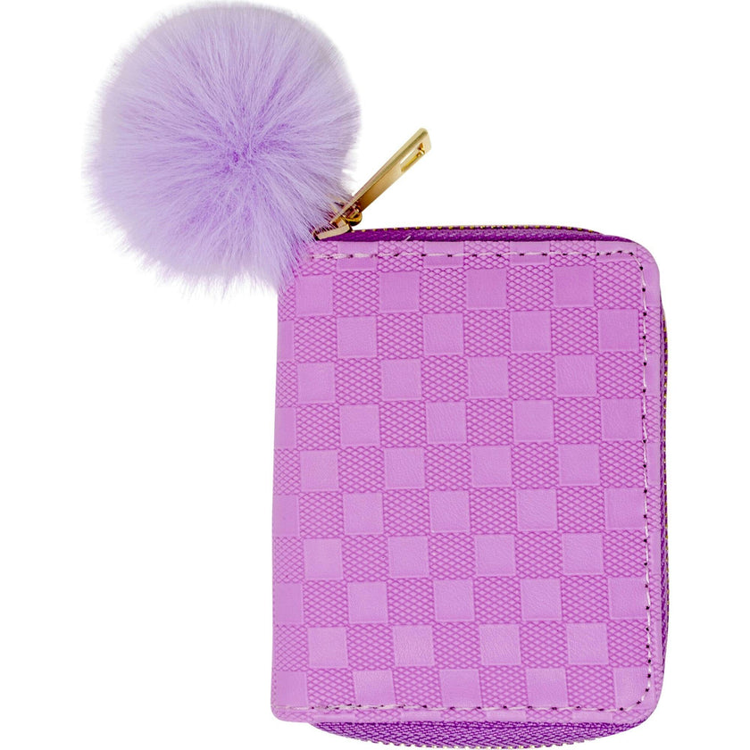 Checker Canvas Full Zip 2-Fold Wallet
