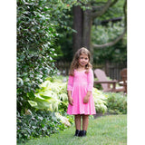 Twirly Stretch Velvet Scoop Back Long Sleeve Knit Dress