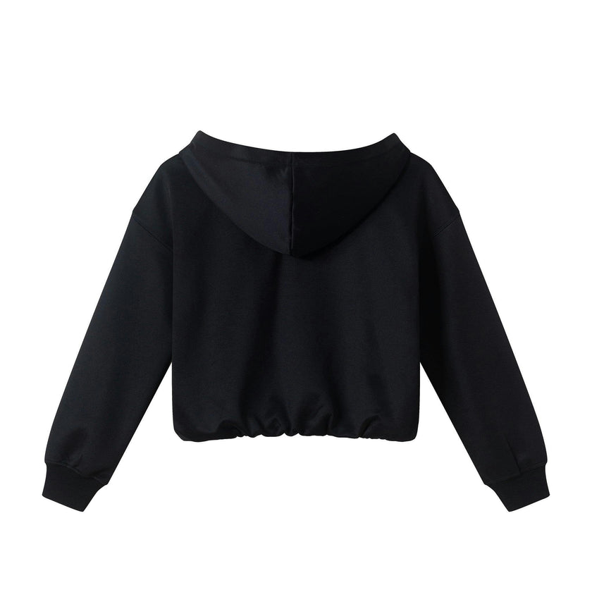 Tween Ponte Hoodie & Flare Pants Set | Black Leopard