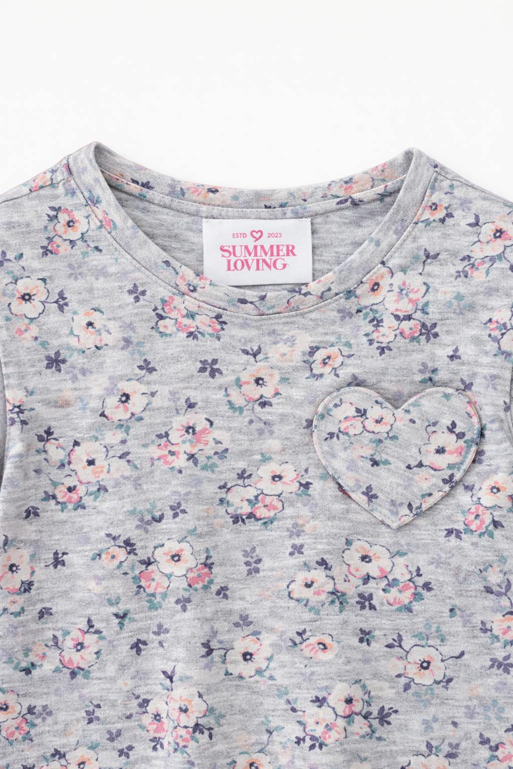 T-Shirt in Blush Meadow