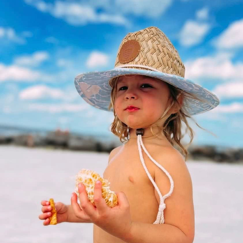 Kids Straw Lifeguard Hat