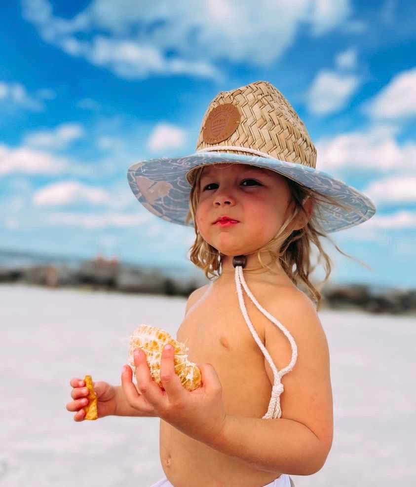 Kids Straw Lifeguard Hat