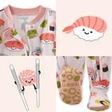 CRUZ Snug Fit Footed Baby Girls Pajamas