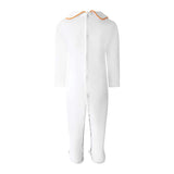 Pima Pumpkin Embroidered Footie