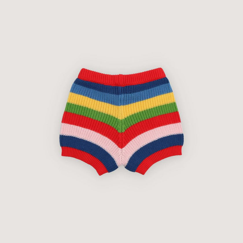 Canela Short Tulip Red Multicolor Stripes