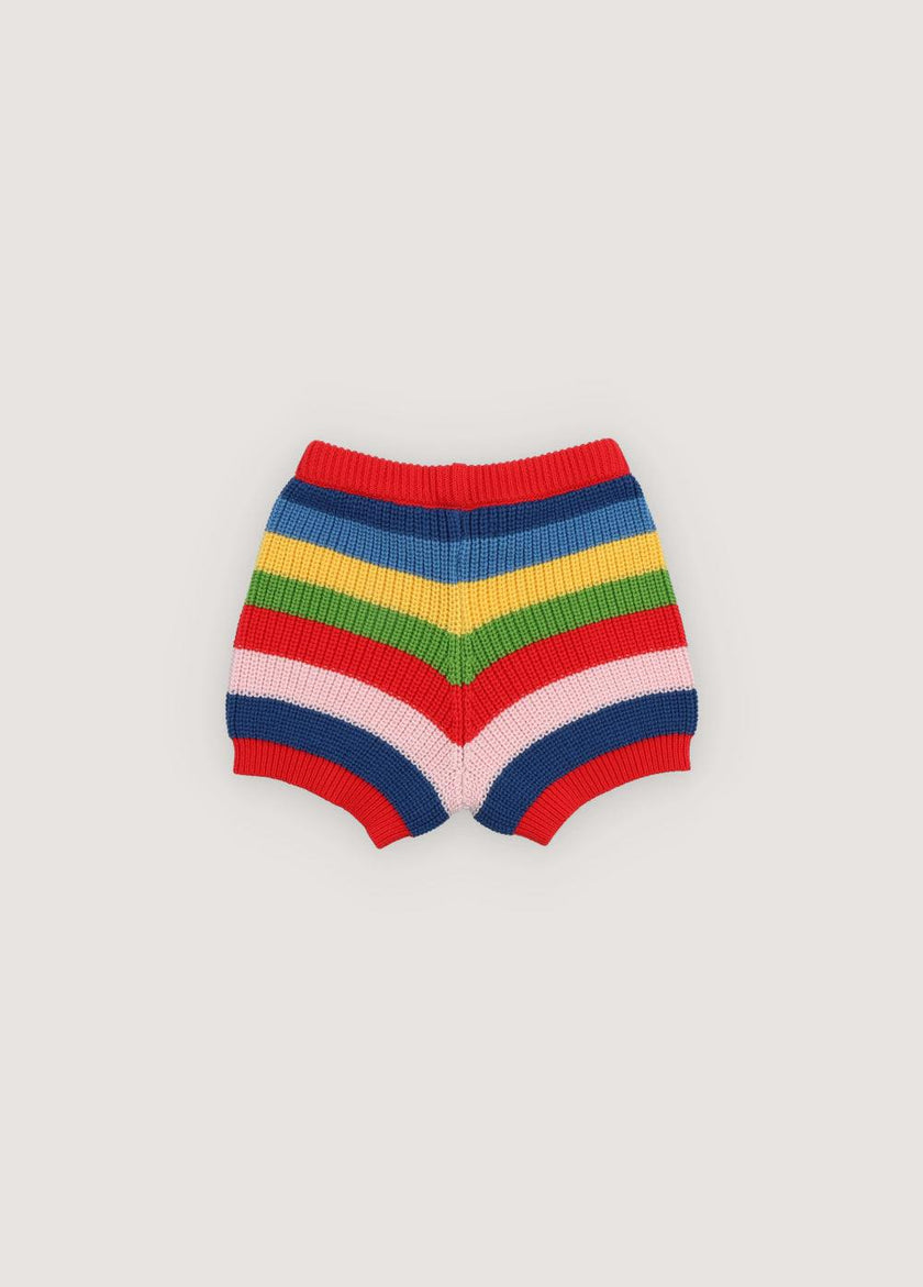 Canela Short Tulip Red Multicolor Stripes