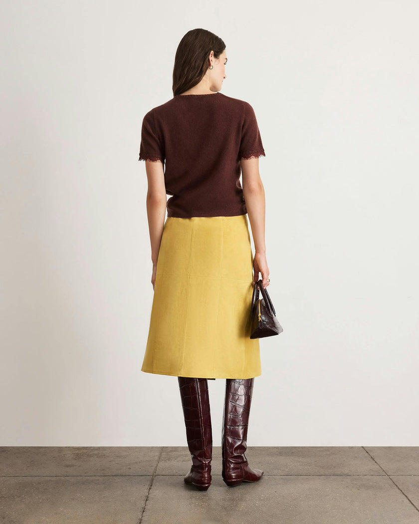 Dailey Cashmere Top with Lace
