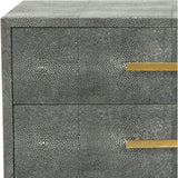 Nour Faux Shagreen End Table