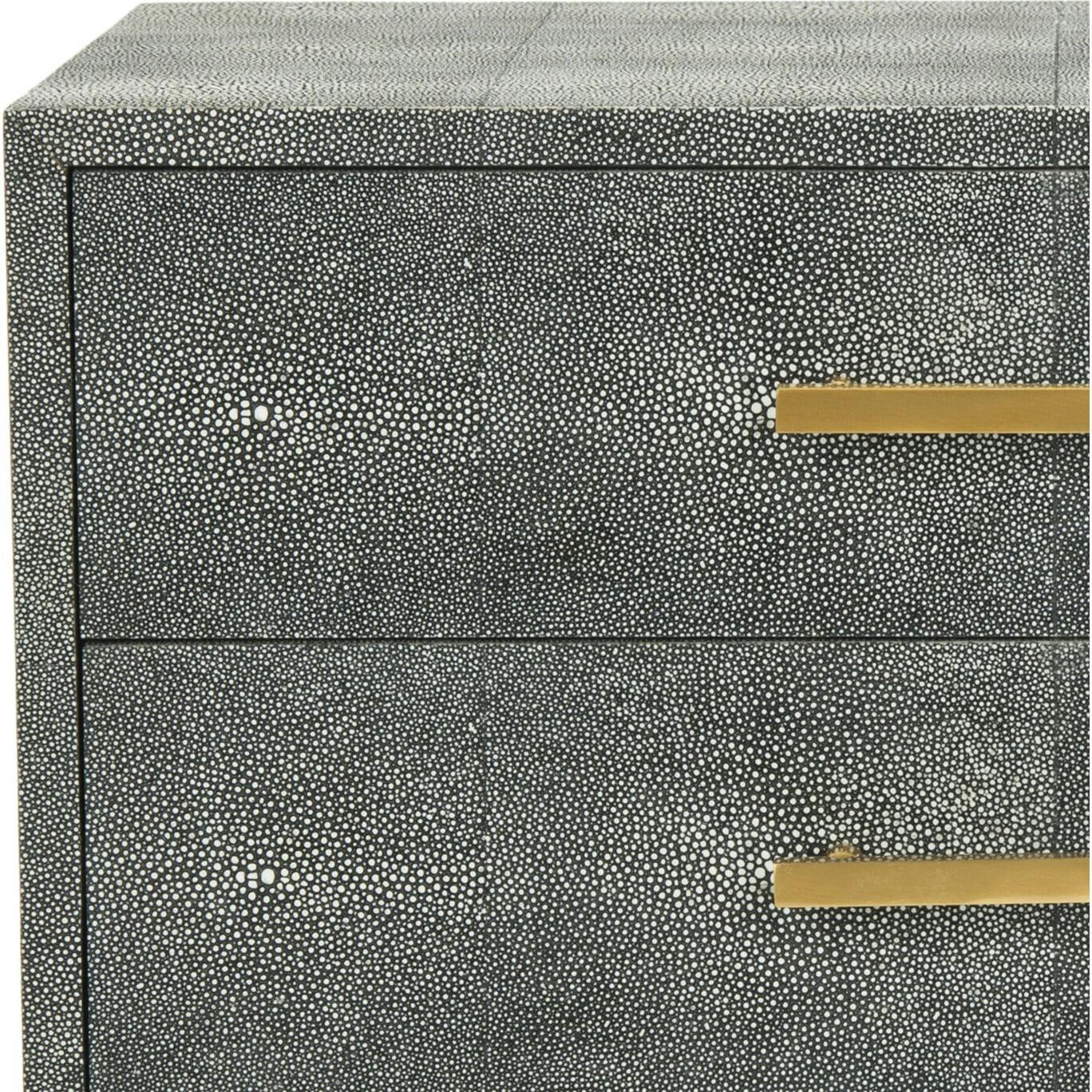 Nour Faux Shagreen End Table
