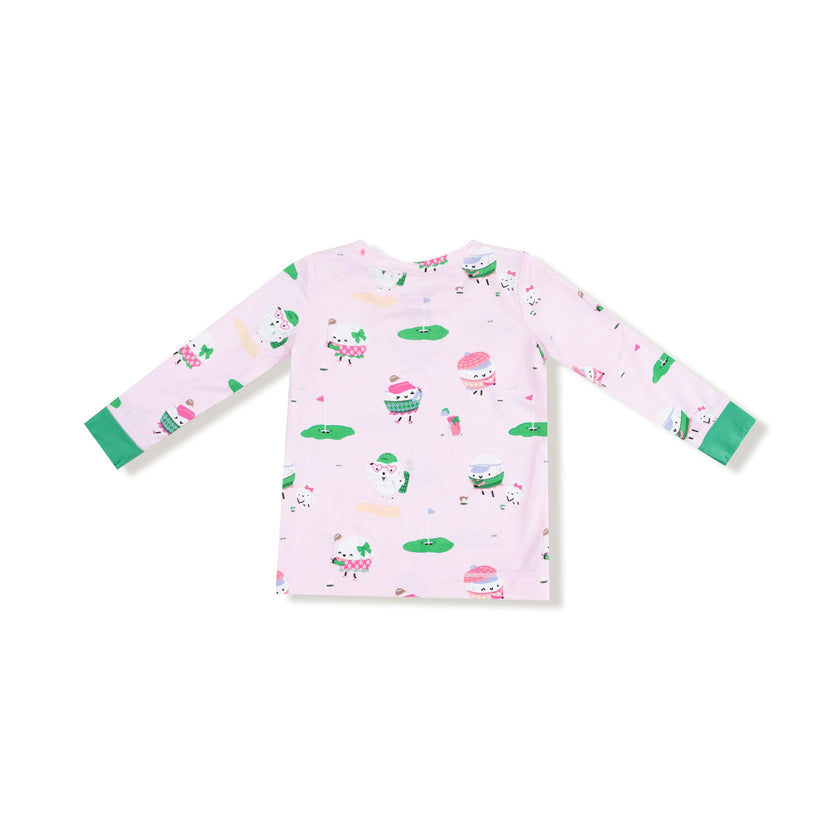 Golf Pros - Pink - Long Sleeve Loungewear Set