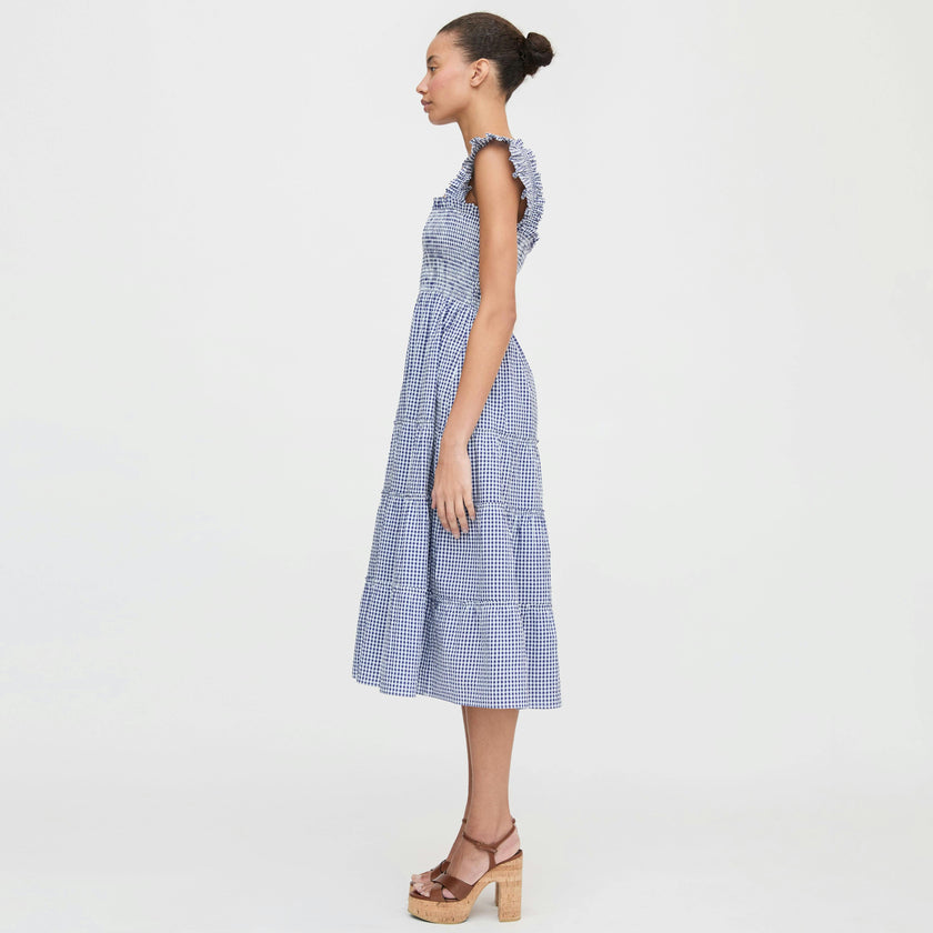 The Ellie Nap Dress - Navy Gingham