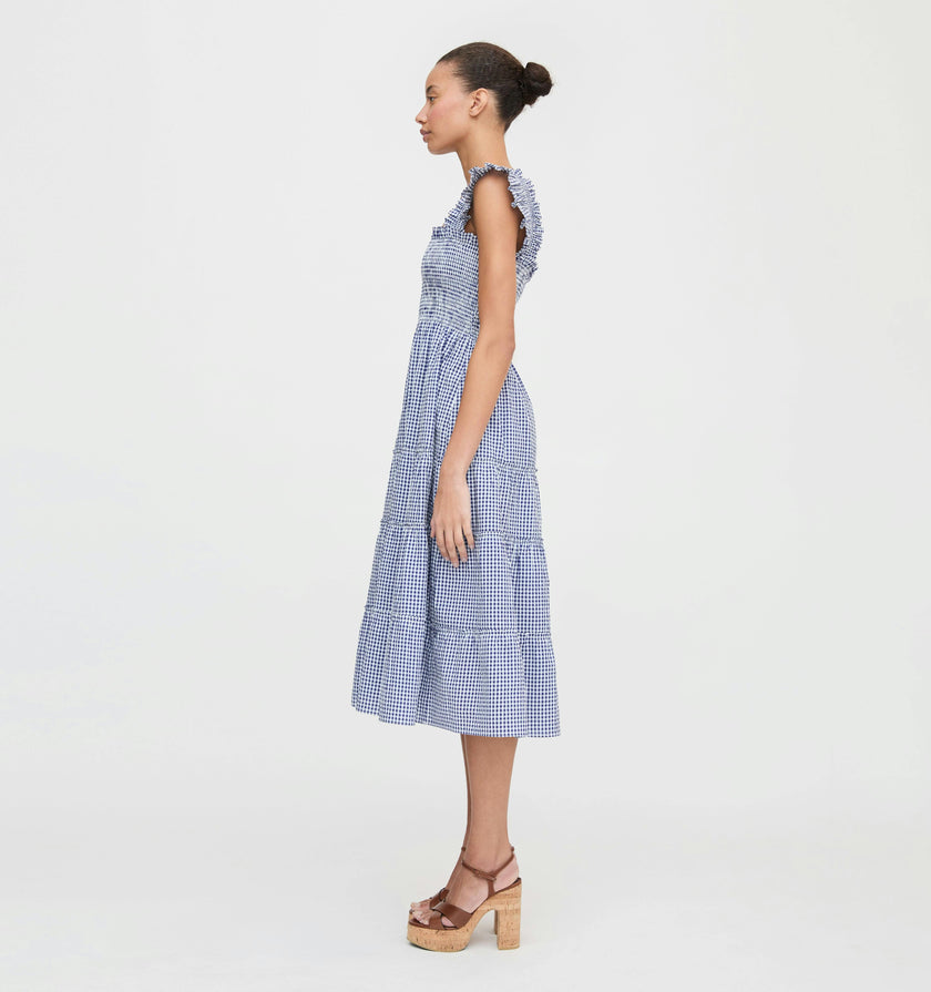 The Ellie Nap Dress - Navy Gingham