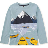 Arctic Kayak Graphic Tee, Blue