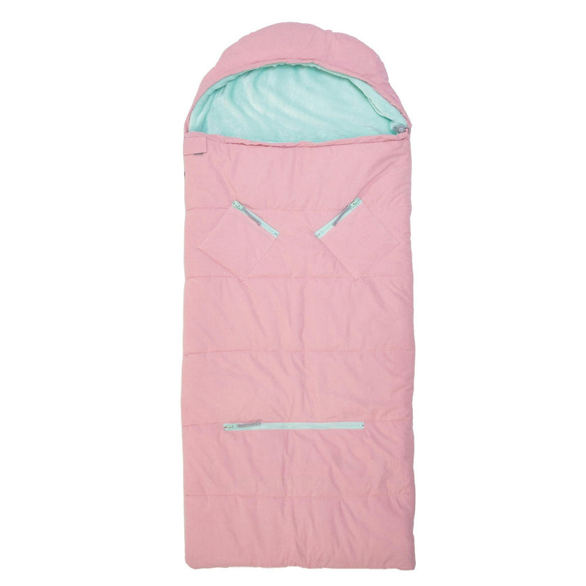 Sleep-N-Pack™ – Little Kid Size | Bows & Ruffles Cotton Candy Pink Corduroy