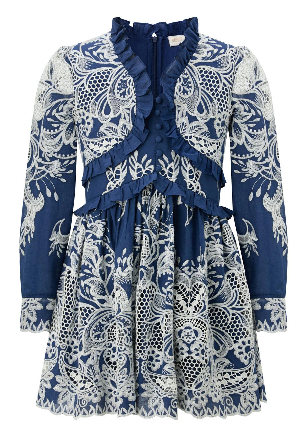 Maia Embroidery Mini Dress