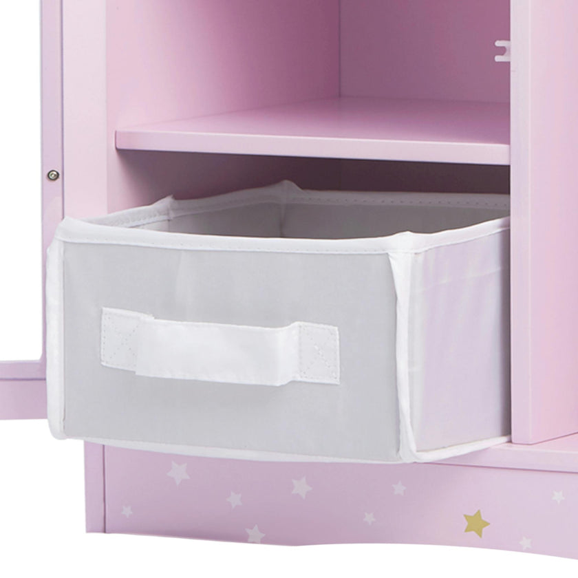 Olivia's Little World Twinkle Stars Princess 18" Doll Fancy Closet with 3 Hangers