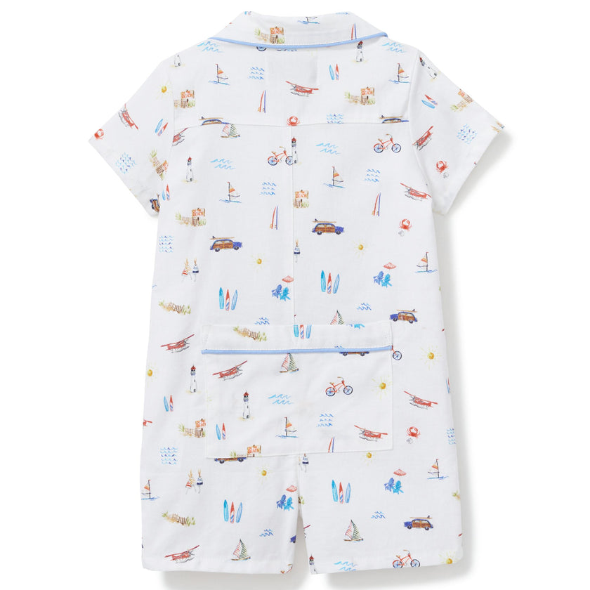 Baby's Twill Summer Romper in Summer Nostalgia