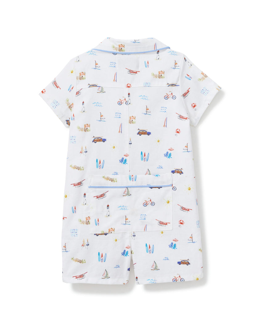 Baby's Twill Summer Romper in Summer Nostalgia