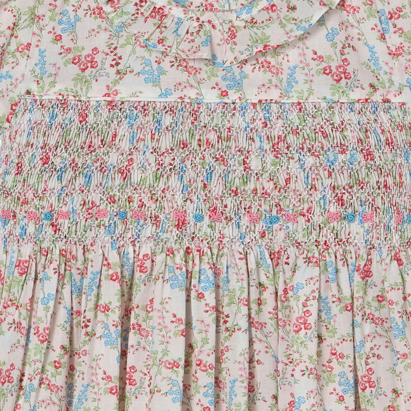 Hand-Smocked Girls Dress - Laura