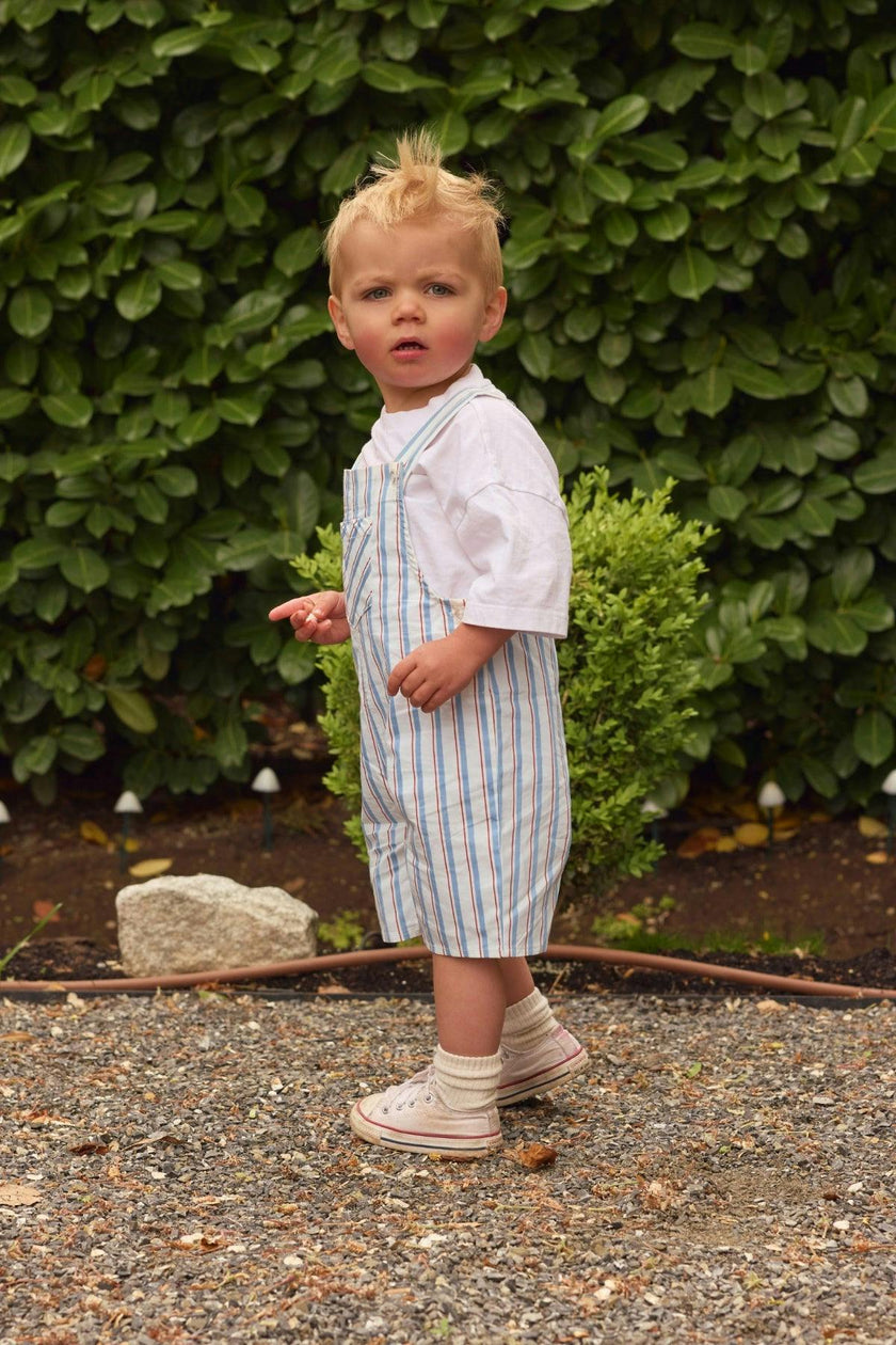 Baby Boys Alex Overalls in Heritage Stripe