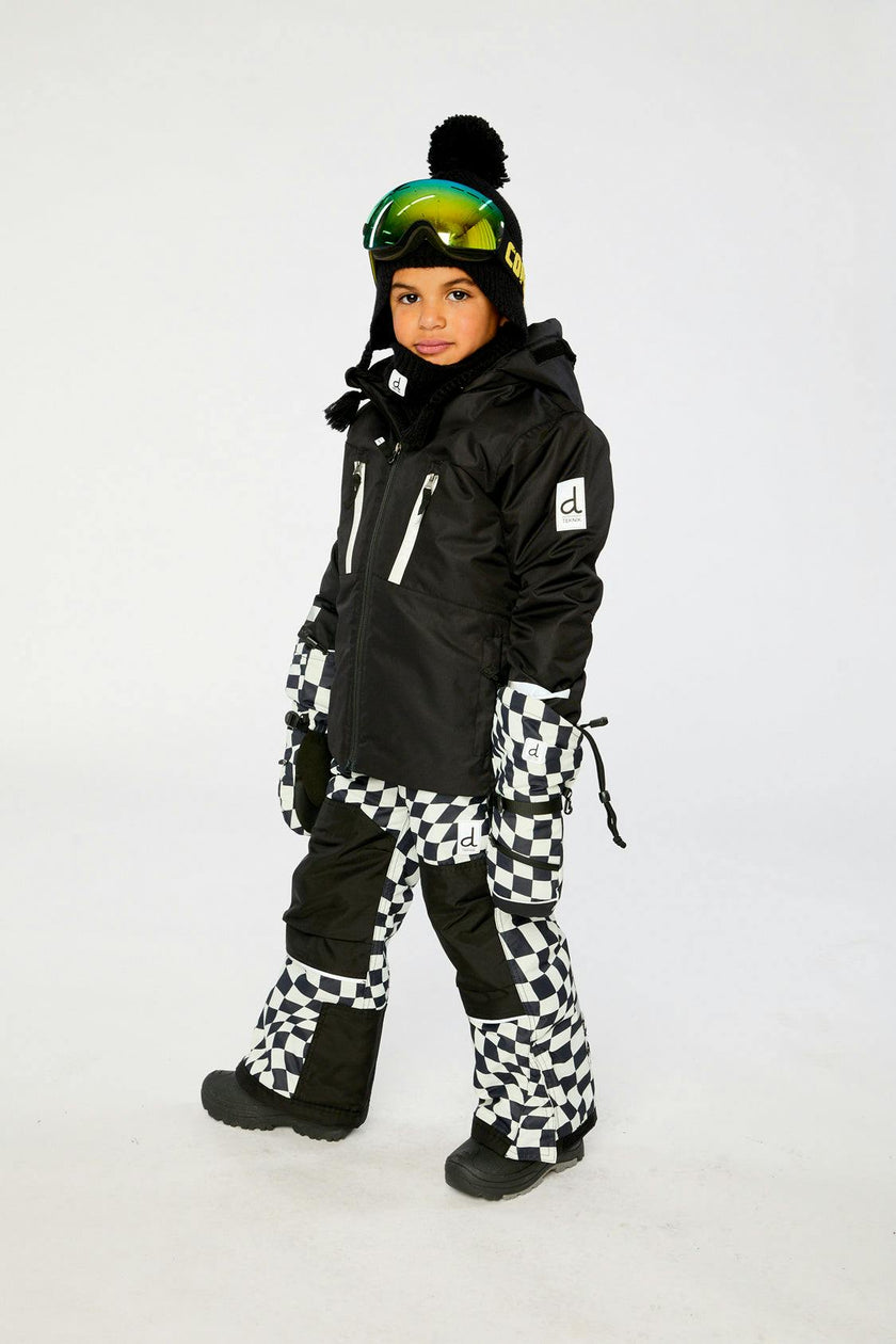 Two Piece Teknik Snowsuit Black And White