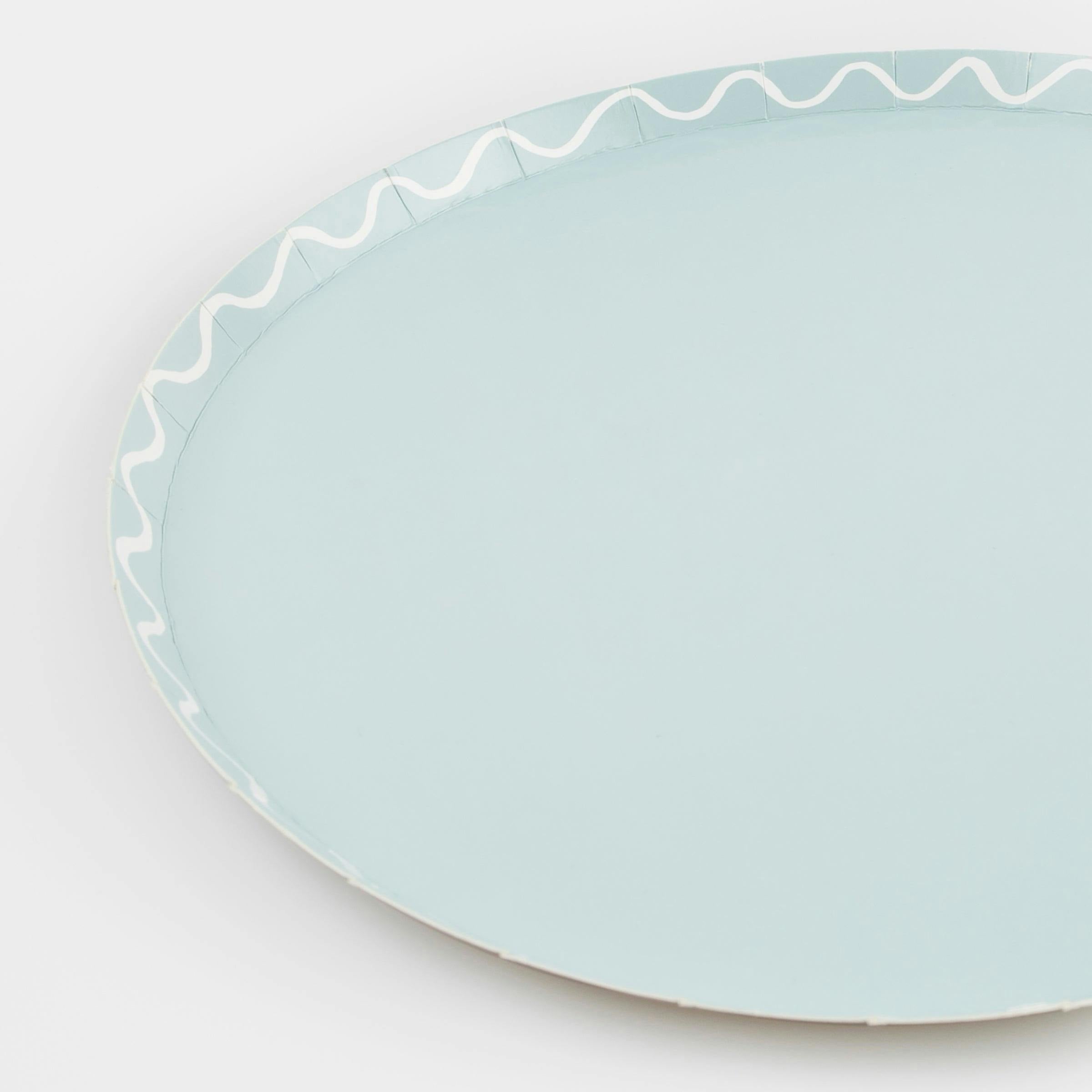 Mixed Wavy Line Side Plates