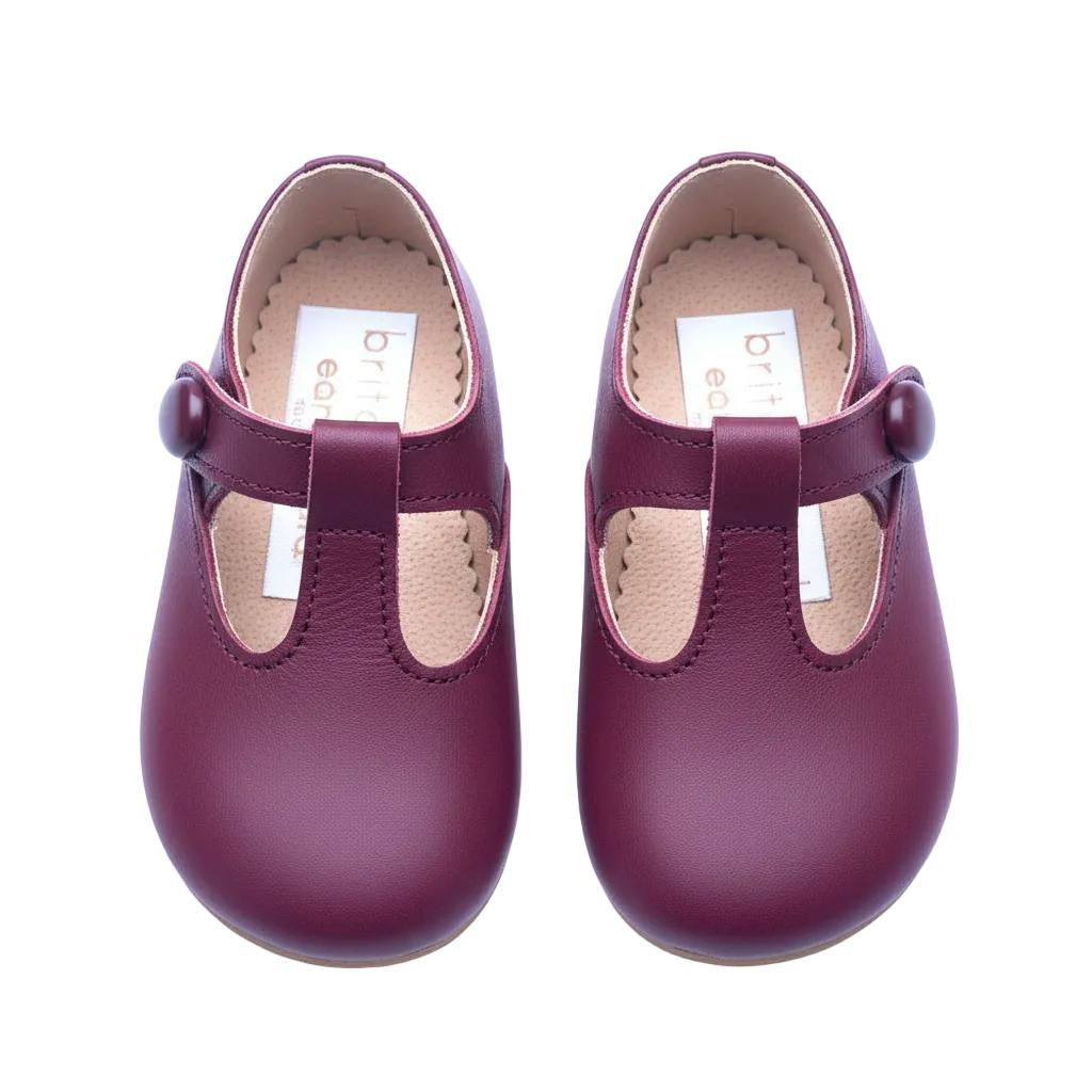 Alex Pre-Walker Baby Shoes - So Burgundy