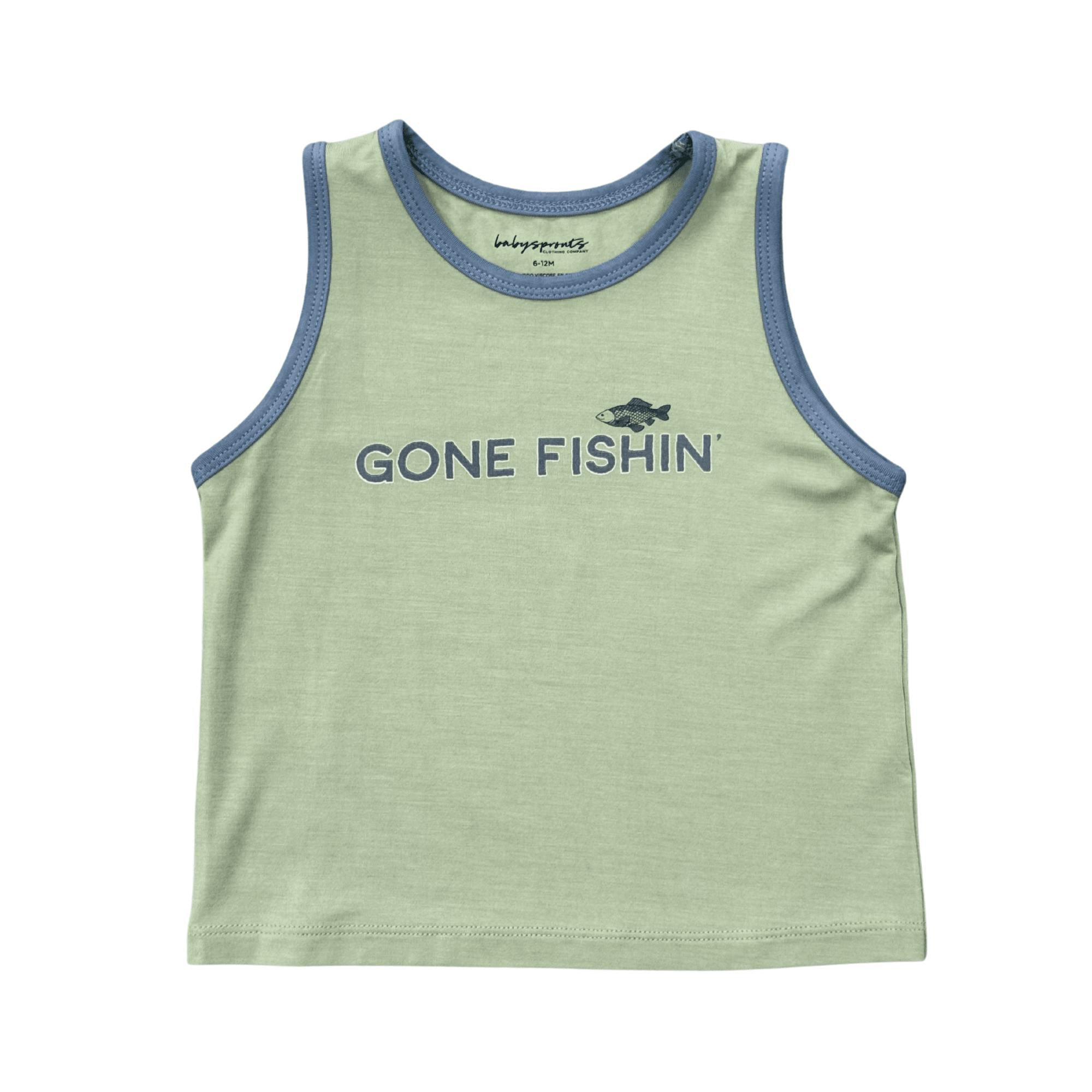 Boys Tank Top in Gone Fishin'