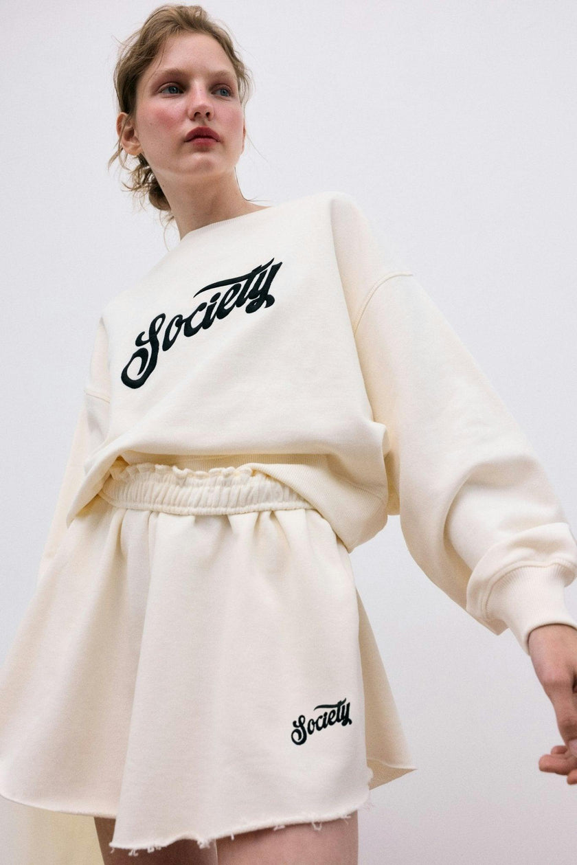 Mazus Woman Sweatshirt  Ecru