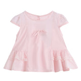 Pink Lace Bow Short Set