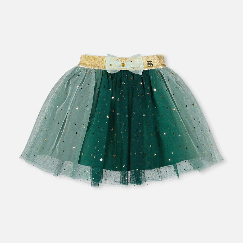 Mesh Skirt with Bow