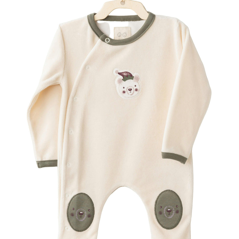 Bear Patch Sleepsuit