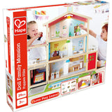 Doll Family Mansion Wooden Dollhouse W/ LED Lights