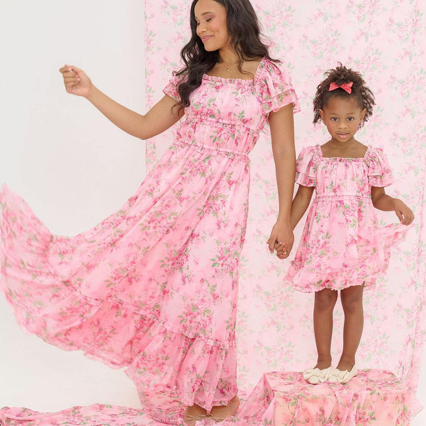 Juliana Dress in Rose Trance
